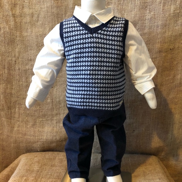 Janie & Jack Outfit Navy 3 NWT Pieces 12-18m